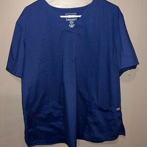 Cherokee Workwear Professional Navy Scrub Top